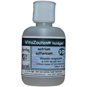 Vitazouten Natrium sulfuricum huidgel Nr. 10 30ml