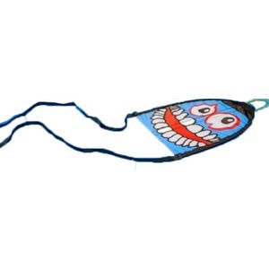 Halloween monster Kite vlieger - Blauw / Rood - Kunststof - l 20 x h 25 cm