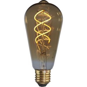 DMQ Filament LED Lamp - ST64 - Edison - Dimbaar - E27 - 5W 2200K Amber