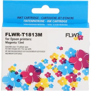 FLWR Epson 18XL magenta (FLWR-T1813M) - Inktcartridge - Huismerk (compatible)