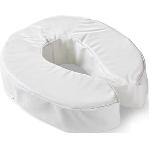 Toiletverhoger - Wit - PU en PVC - Hoefijzervorm