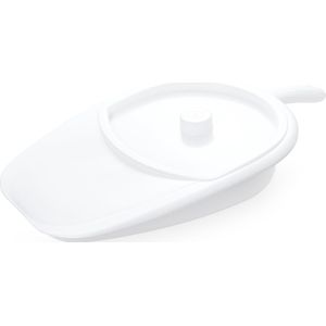 Vitility bedpan met deksel
