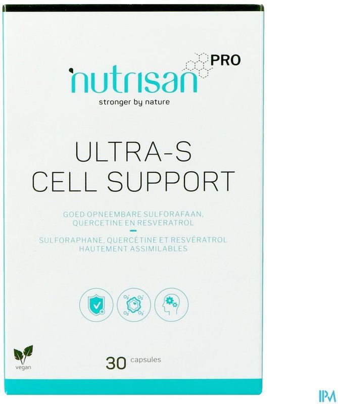 Ultra-S Cell Support - 250 mg Quercetine - Sulforafaan - Resveratrol - Selenium - Zink