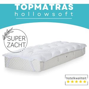 Zavelo Topmatras Hollowsoft - Super Zacht - 1 persoosn 90 x 210 cm - Topdekmatras - Topper Matras - Matrastopper - Anti-Allergeen