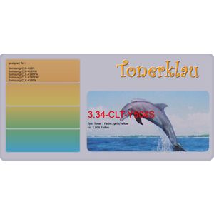123inkt - Toner - Geel - Vervangt Samsung CLT-Y504S