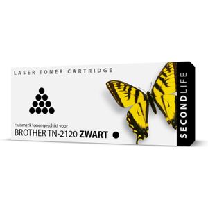 PrintAbout huismerk Toner TN-2120 Zwart Hoge capaciteit Geschikt voor Brother