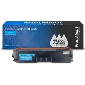 PrintAbout huismerk Toner TN-326C Cyaan Hoge capaciteit Geschikt voor Brother