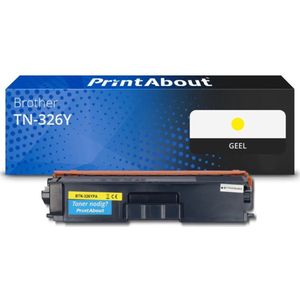 PrintAbout huismerk Toner TN-326Y Geel Hoge capaciteit Geschikt voor Brother