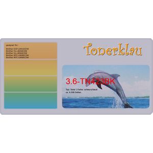 PrintAbout huismerk Toner TN-423BK Zwart Hoge capaciteit Geschikt voor Brother