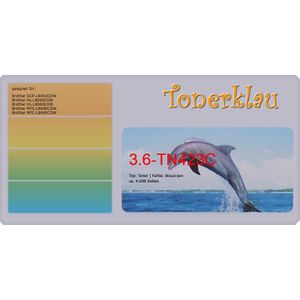 PrintAbout huismerk Toner TN-423C Cyaan Hoge capaciteit Geschikt voor Brother