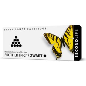 SecondLife - Brother TN-247 - Toner - Zwart - Huismerk