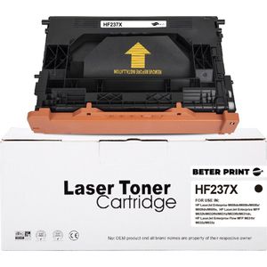 PrintAbout huismerk Toner 37X (CF237X) Zwart Hoge capaciteit Geschikt voor HP