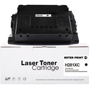 PrintAbout huismerk Toner 81X (CF281X) Zwart Hoge capaciteit Geschikt voor HP