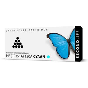 PrintAbout huismerk Toner 130A (CF351A) Cyaan Geschikt voor HP