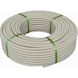 PIPELIFE flexibele buis met extra gladde binnenlaag 16mm - crème per rol 100 meter (1196020303)