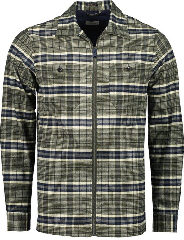 Dstrezzed - Overshirt - Olijfgroen - Regular-Fit - Heren