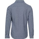 Dstrezzed Overhemd Leonard Seersucker Blauw Streep - Maat L - Heren - Overhemden Casual