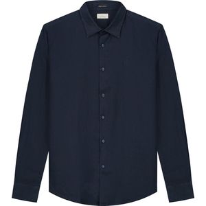 Dstrezzed - Casual Donkerblauw Linnen Overhemd Heren