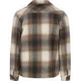 Dstrezzed - Overshirt - Bruin - Ruit - Regular-fit - Polyester en Wol