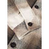 Dstrezzed - Overshirt - Bruin - Ruit - Regular-fit - Polyester en Wol