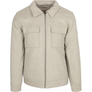 Dstrezzed - Jas - Licht Grijs - 60% Wol - Lange Mouwen