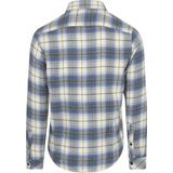 T-shirt - Geblokt - Katoen - Lange Mouw - Normale Pasvorm