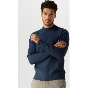 Dstrezzed Fell Mock Neck Truien & Vesten Heren - Sweater - Hoodie - Vest- Blauw - Maat S