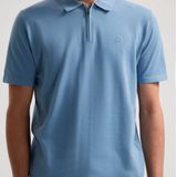 Dstrezzed - Taupe Zip Polo - Heren - Katoen