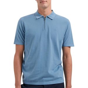 Dstrezzed - Taupe Zip Polo - Heren - Katoen