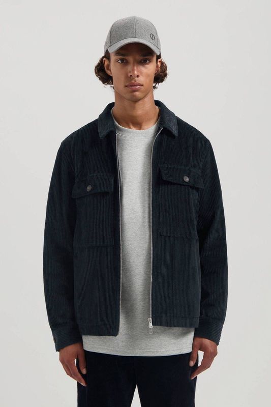 Dstrezzed - Vaso - Overshirt - Donkerblauw - Katoen - Regular Pasvorm