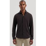 Dstrezzed - Casual Overhemd - Donkerbruin - Slim Fit