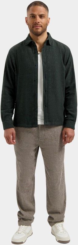 Dstrezzed - Delan Shirt - Groen - Overhemd - Lange Mouw