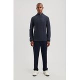 Dstrezzed - Skipper - Gebreide Trui - Donkerblauw - Ingebreid Patroon