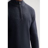 Dstrezzed - Skipper - Gebreide Trui - Donkerblauw - Ingebreid Patroon