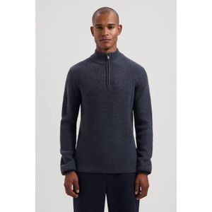 Dstrezzed - Skipper - Gebreide Trui - Donkerblauw - Ingebreid Patroon