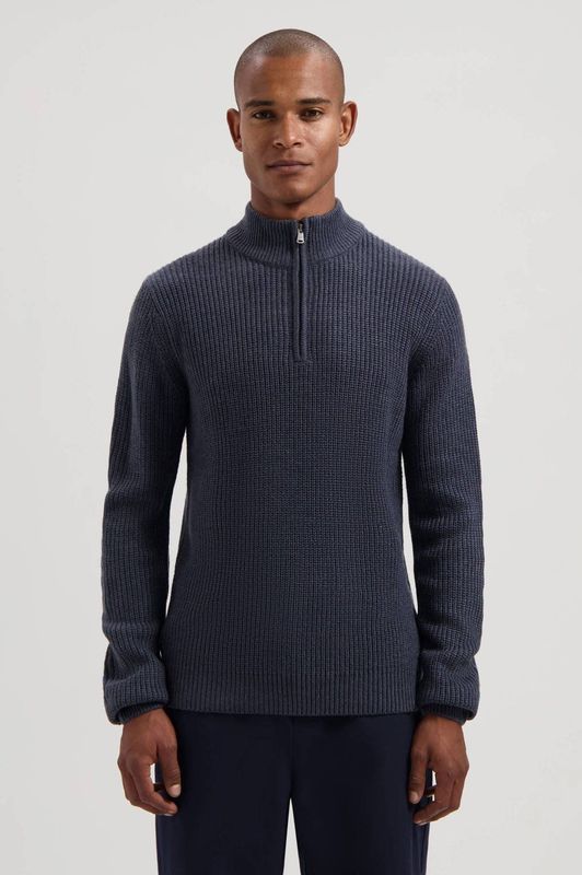 Dstrezzed - Skipper - Gebreide Trui - Donkerblauw - Ingebreid Patroon