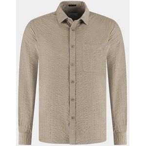 Dstrezzed - Patric Shirt 303980/276 - Lange Mouw Overhemd - Beige