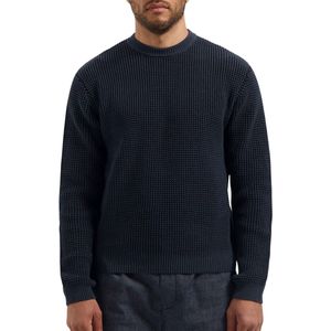 Dstrezzed - Leones - Gebreide Trui - Donkerblauw - Regular Fit