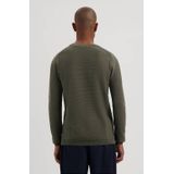 Dstrezzed - Trui - Donkergroen - Ingebreid Patroon