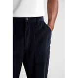 Dstrezzed - Brando Fatigue Chunky Cord - Loose Casual Broek - Donkerblauw