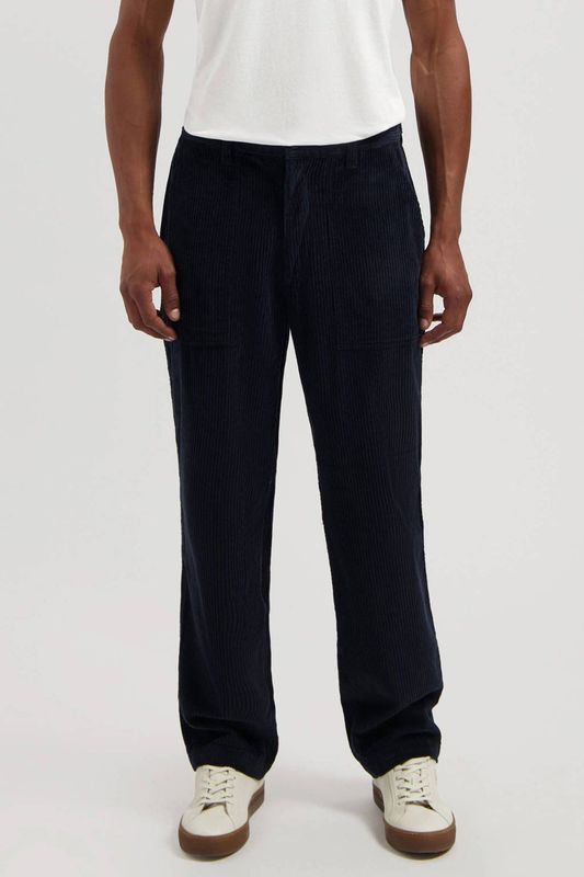 Dstrezzed - Brando Fatigue Chunky Cord - Loose Casual Broek - Donkerblauw