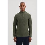 Dstrezzed - Skipper - Gebreide Trui - Donkergroen - Ingebreid Patroon