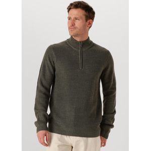 Dstrezzed - Skipper - Gebreide Trui - Donkergroen - Ingebreid Patroon