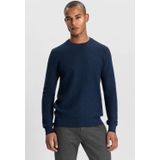 Dstrezzed - Mercury - Trui - Donkerblauw - Slim Fit - Ingebreid Patroon