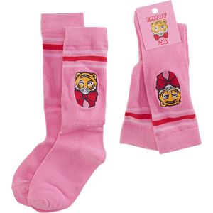 Z8 kniekousen meisjes maat 35-38 roze