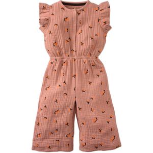 Z8 mini jumpsuit Paola met ruches oudroze/oranje