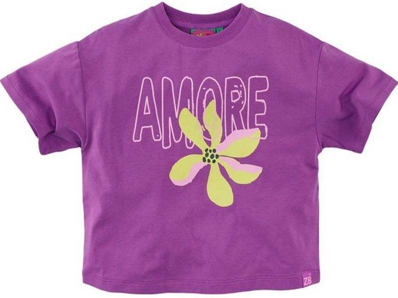 Z8 - Aniela - T-shirt - Paars - Cropped