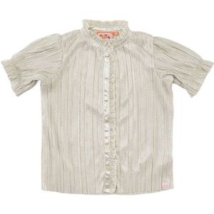 Z8 - Meisjes Blouse - Ecru - Metallic Cady