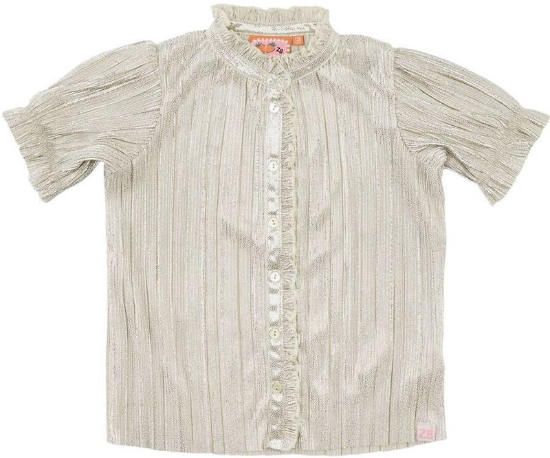 Z8 - Meisjes Blouse - Ecru - Metallic Cady