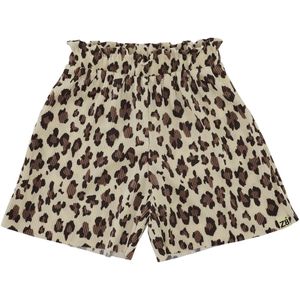 Z8 - Korte Broek - Zand - Plissé - Luipaardprint